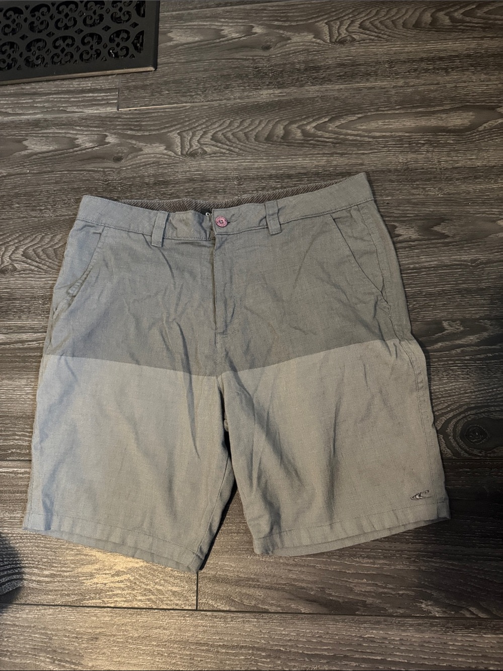 O'Neill Gray Mens Flat-Front Shorts